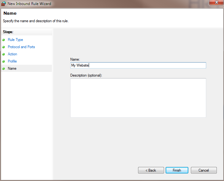 Windows Firewall Name